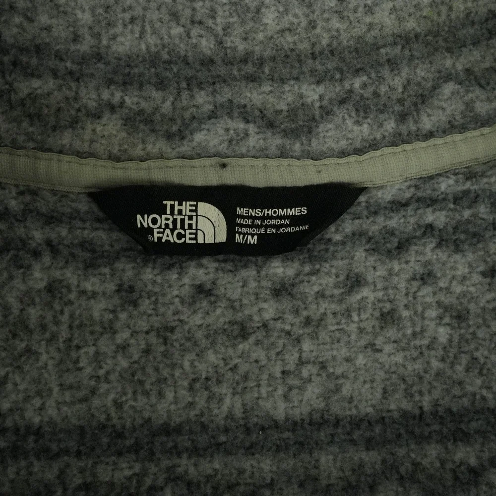 The North Face Gordon Lyons 1/4 Zip Pullover Mens M Grey Fair Isle Aztec CUG5